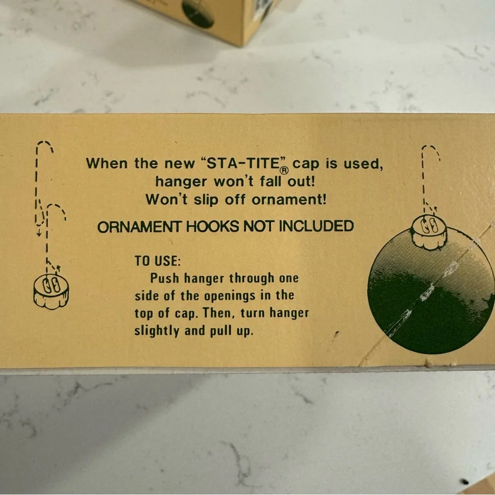 Vintage | PYRAMID | Decorative Christmas Tree Ornament 2/ box 15 ornament
